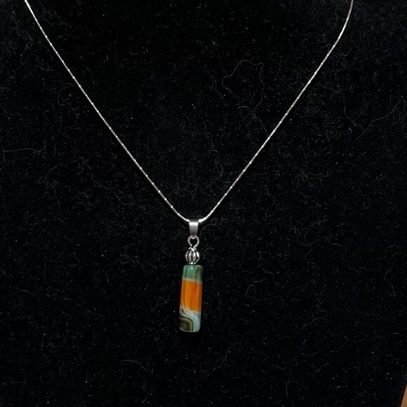 2/$20, Multicolor Dyed Agate Pendant - Picture 7 of 10